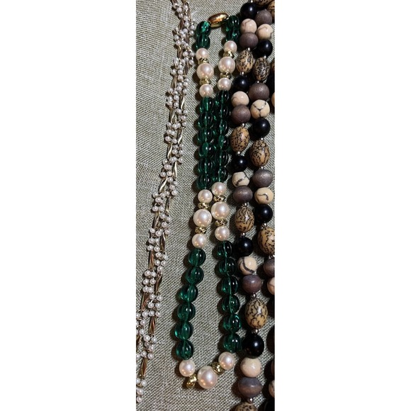 Costume Jewelry Lot 12 Necklaces Vintage - Picture 11 of 13